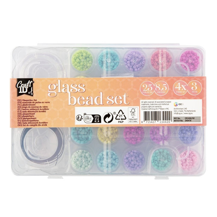 Set di perle di vetro