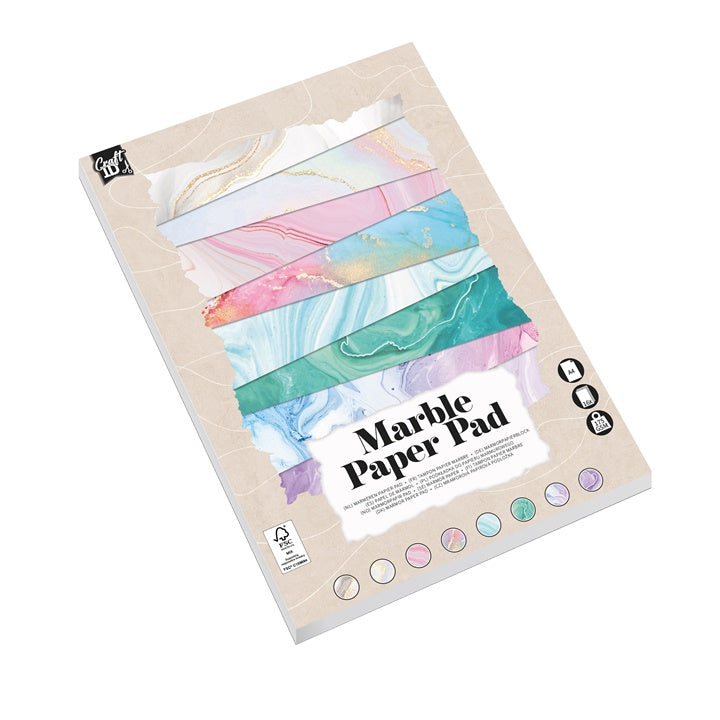 Block mit Marmorpapier A4 16 Blatt | ARTMIE