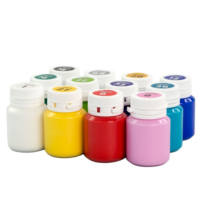 ROSA akrilne boje za tekstil 12x20 ml