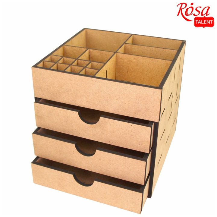Οργανωτής MDF με 3 συρτάρια ROSA TALENT