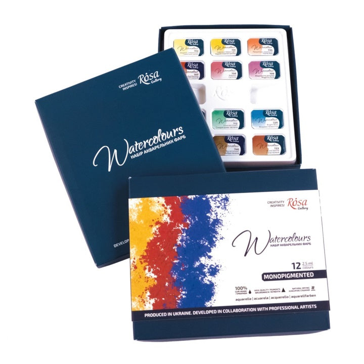 ROSA Gallery monopigmentirane vodene boje 12x2,5 ml