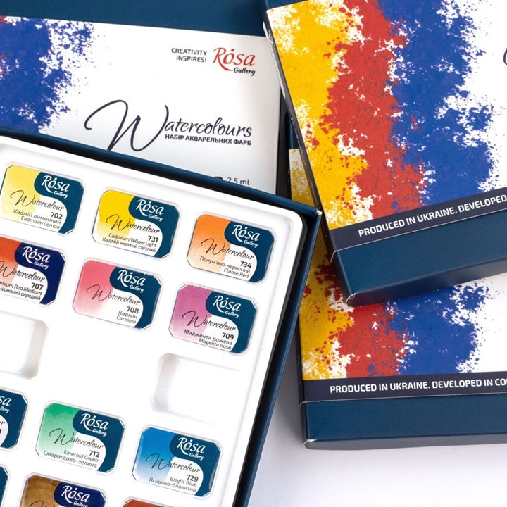 ROSA Gallery monopigmentirane vodene boje 12x2,5 ml