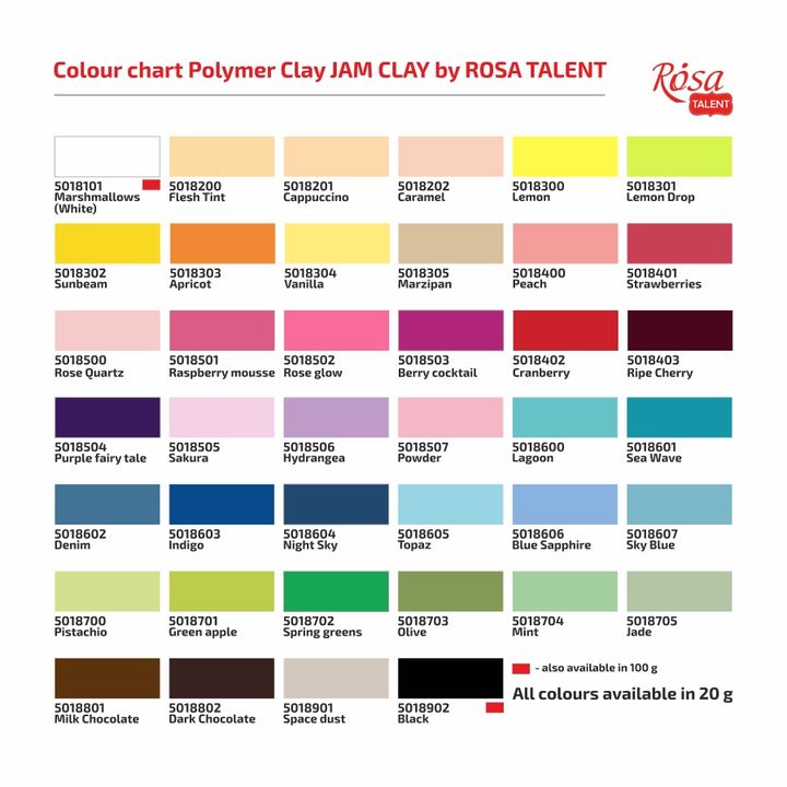 Πολυμερές Rosa Talent 20 g | διαφορετικά χρώματα