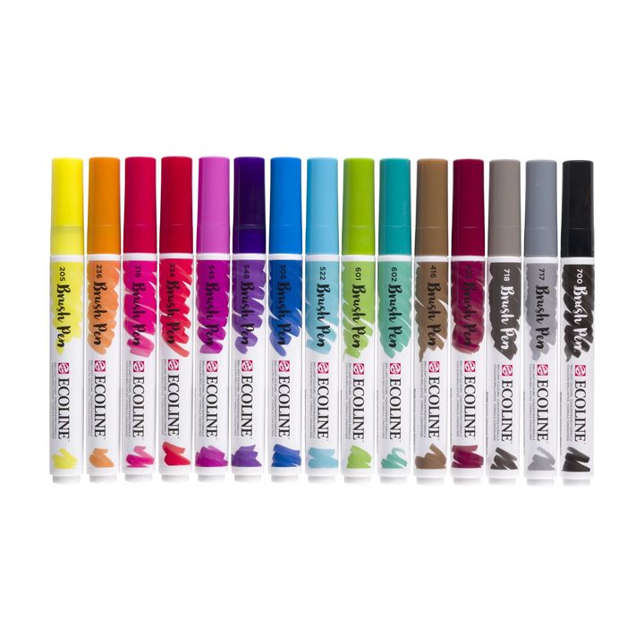 Акварелни писалки ECOLINE BRUSH PEN 15 бр.