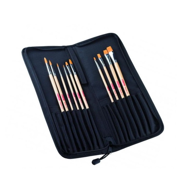 Pinsel mit ArtCreation Organizer / 10er Set | ARTMIE