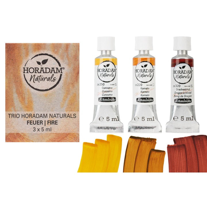 Комплект акварелни бои Trio Fire HORADAM Naturals