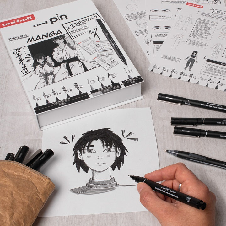 UNI PIN Manga Starter Case Geschenkset – Detailansicht 2 | ARTMIE
