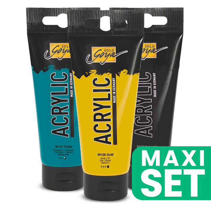 Solo Goya Acrylfarben-Set 3x100 ml - Griechischer Urlaub | ARTMIE