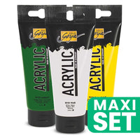 Σετ ακρυλικών χρωμάτων Solo Goya 3x100 ml - Mix Your Green