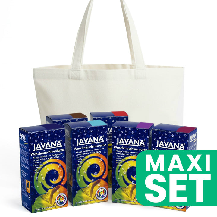 Retro Batik Set - 6 Farbtöne + Baumwolltasche | ARTMIE