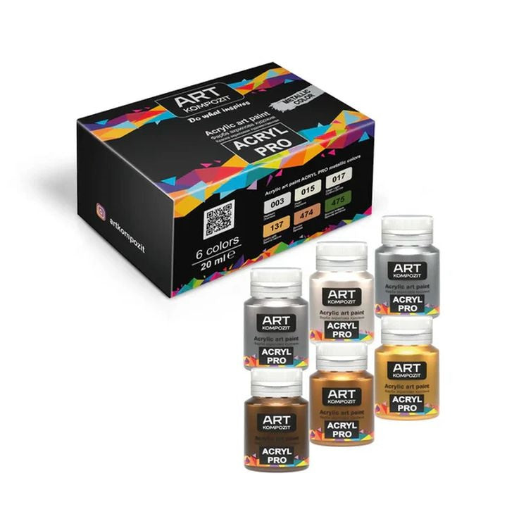 ACRYL PRO Metallic-Acrylfarben-Set — Bild 2