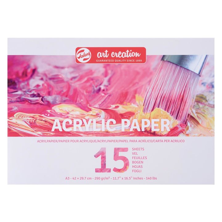 Talens Art Creation Acrylmalblock mit 15 Blatt für Acrylfarben | ARTMIE