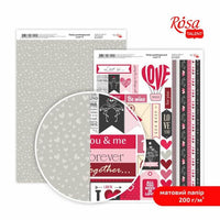 Αγάπη A4 χαρτιά scrapbooking | Διάφορα σχέδια