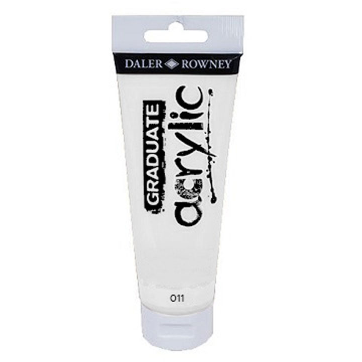 Daler-Rowney GRADUATE Acrylfarbe 120 ml | verschiedene Farbtöne | 011 weiß