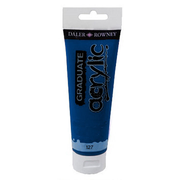 Daler-Rowney GRADUATE Acrylfarbe 120 ml | verschiedene Farbtöne | 127 Indigo