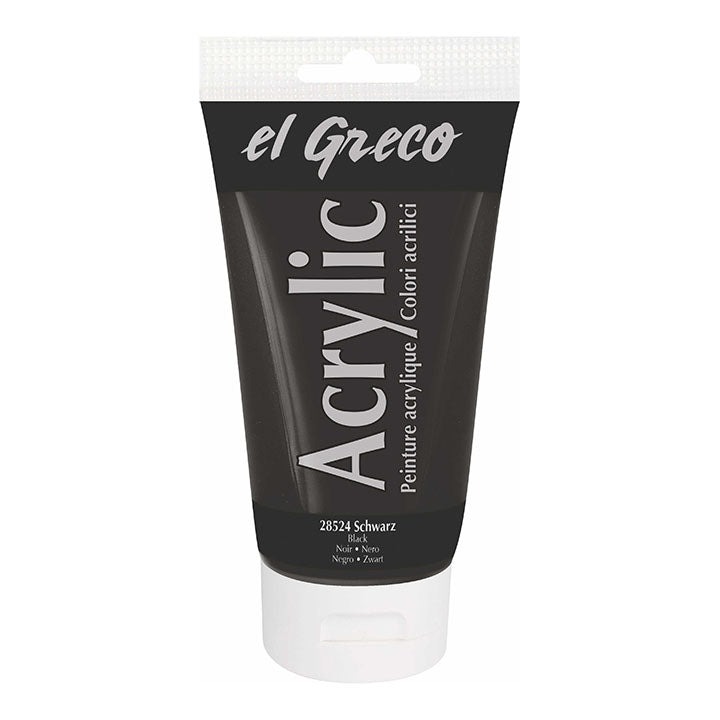 El Greco Acrylfarbe 150 ml | verschiedene Farben | schwarz