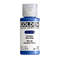 GOLDEN Fluid Acrylfarbe 118 ml | verschiedene Farben | 2051 cerulean tmavomodrá