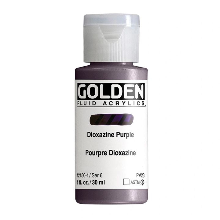 GOLDEN Fluid Acrylfarbe 118 ml | verschiedene Farben | 2150 dioxazin fialová