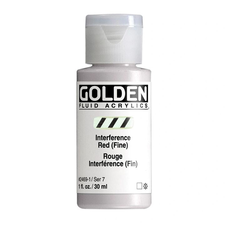 GOLDEN Fluid Interference Acrylfarbe 118 ml | verschiedene Farben | 2469 rot