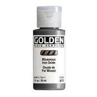 GOLDEN Fluid Iridescent Acrylfarbe 118 ml | verschiedene Farben | 2460 Glimmereisenerz