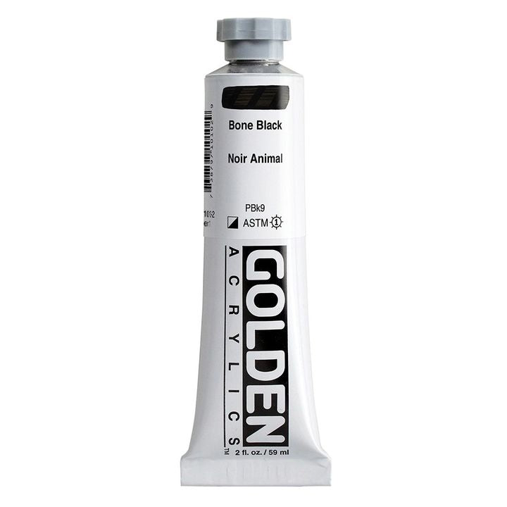 GOLDEN Heavy Body Acrylfarbe 148 ml | verschiedene Farben | 1010 bone schwarz