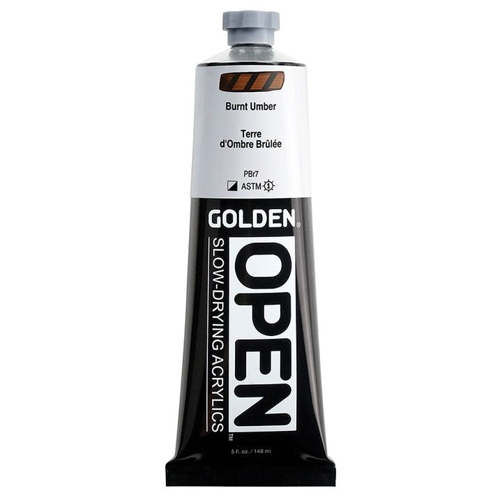 GOLDEN OPEN Slow-Drying Acrylfarbe 148 ml | verschiedene Farbtöne | 7030 Pálená Umbra