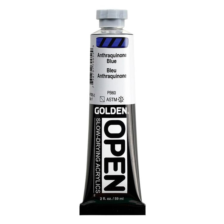 GOLDEN OPEN Slow-Drying Acrylfarbe 59 ml | verschiedene Farbtöne | 7005 Antrachinónová modrá