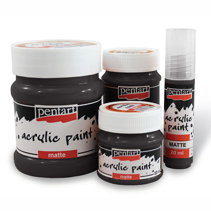 Matte Acrylfarbe - 230 ml | verschiedene Farben | 3233 schwarz