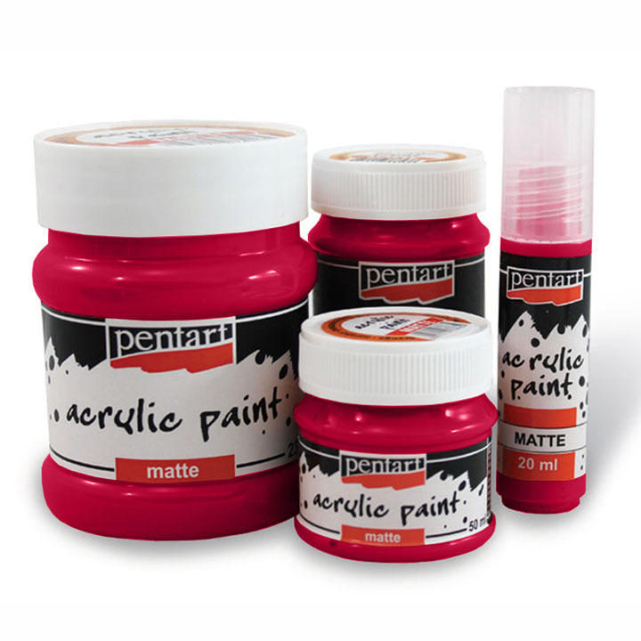 Matte Acrylfarbe - 230 ml | verschiedene Farben | 3234 weinrot