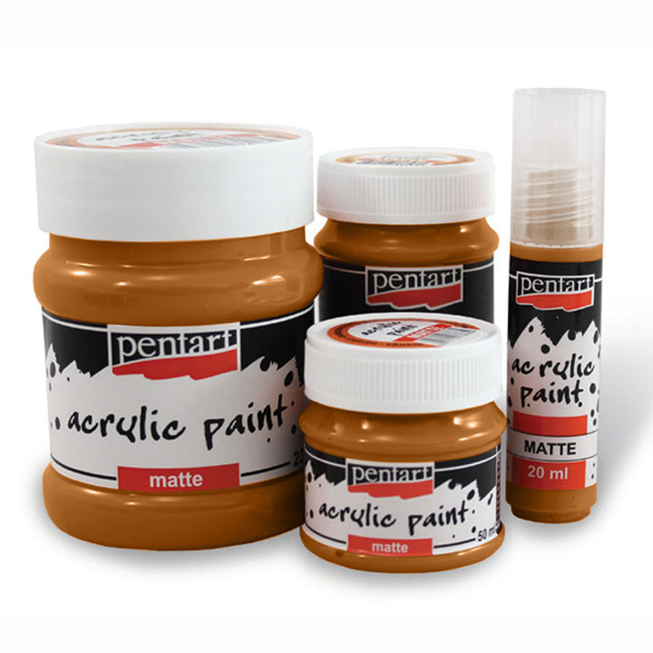 Matte Acrylfarbe - 230 ml | verschiedene Farben | 3236 kastanienbraun