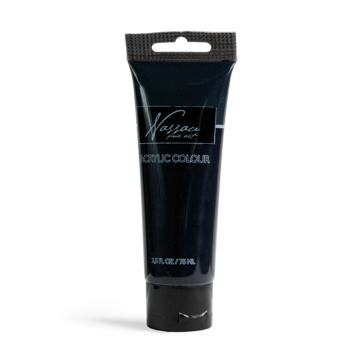 Nassau Fine Art Acrylfarbe in der Tube 75 ml | verschiedene Farbtöne | schwarz