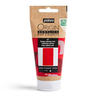 Pebeo ORIGIN Acrylfarbe 60 ml | verschiedene Farbtöne | Kadmiumrot Farbton