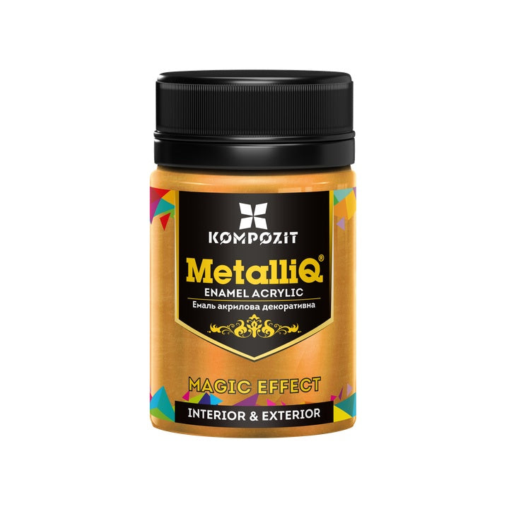 MetalliQ Kompozit Acrylfarbe mit Metalleffekt 70 g | verschiedene Farbtöne | rotgold
