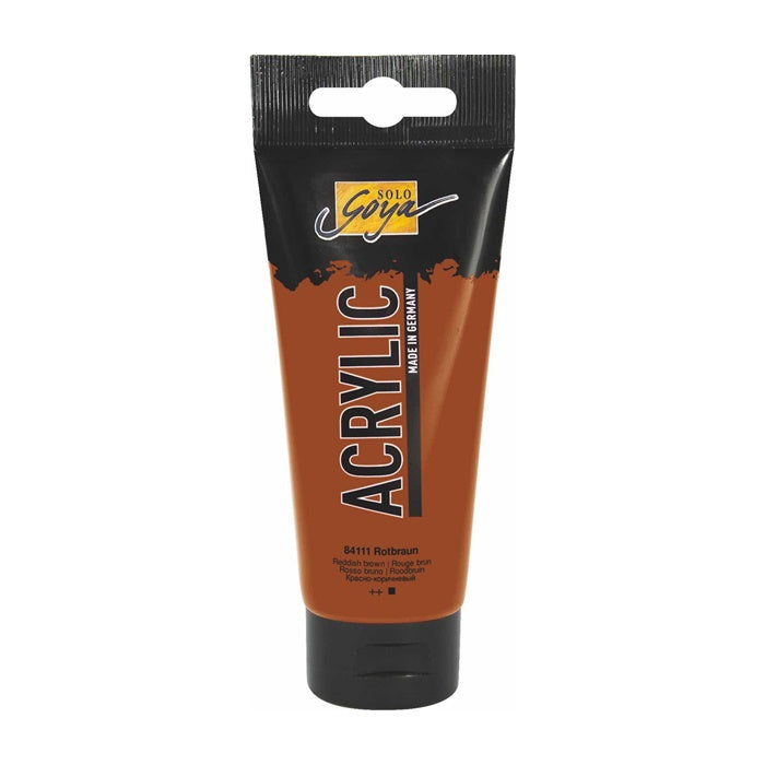 Solo Goya Acrylic Acrylfarbe 100 ml | verschiedene Farbtöne | 11 rötliches Braun