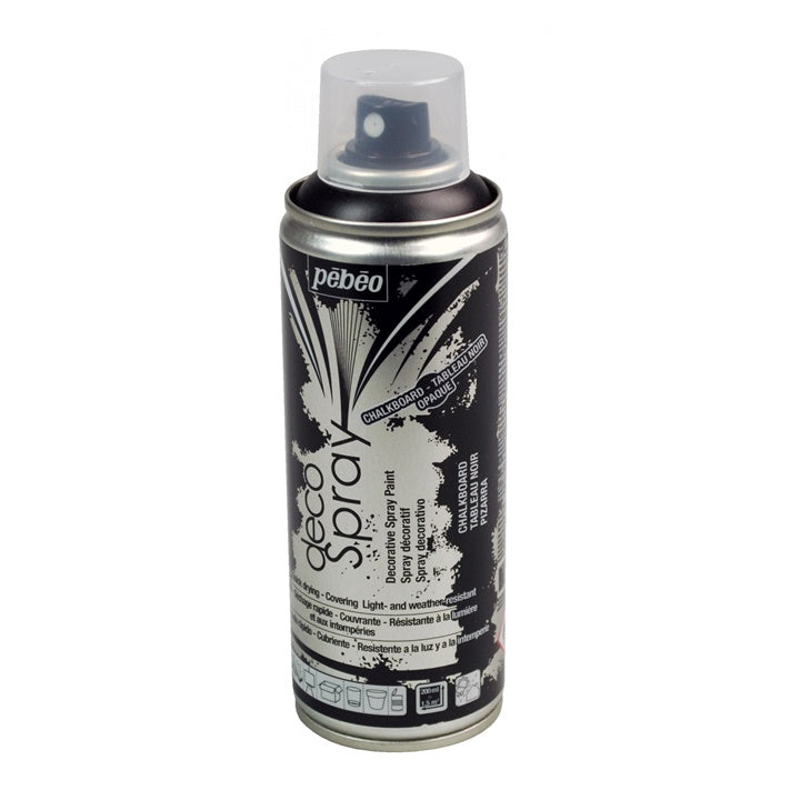 Akrylová kriedová farba v spreji  Pebeo  200 ml čierna — obrázok 1