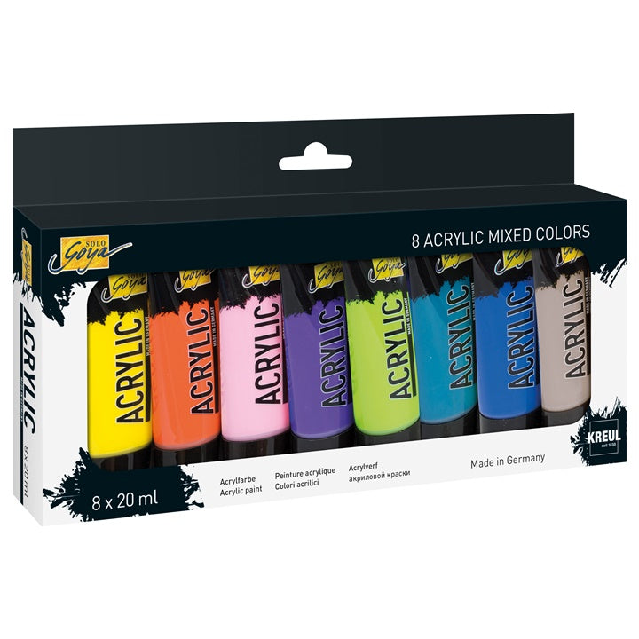 Akrylové farby Kreul Solo Goya / mixed set 8 x 20 ml — obrázok 4