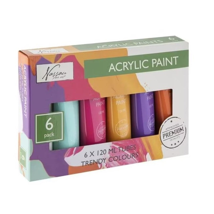 Akrylové farby sada Nassau 6x120ml TRENDY COLOURS