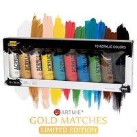 Akrylové farby Solo Goya - ARTMIE Gold Matches | sada 10 x 100 ml — obrázok 1