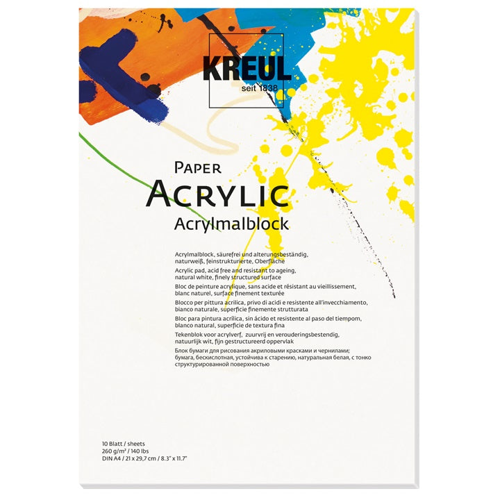 Akrylový papier KREUL - 10 listov | rôzne rozmery — obrázok 2