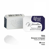 Rosa Gallery Aquarellfarben im Näpfchen 2,5 ml | verschiedene Farben | 704 Titanweiß