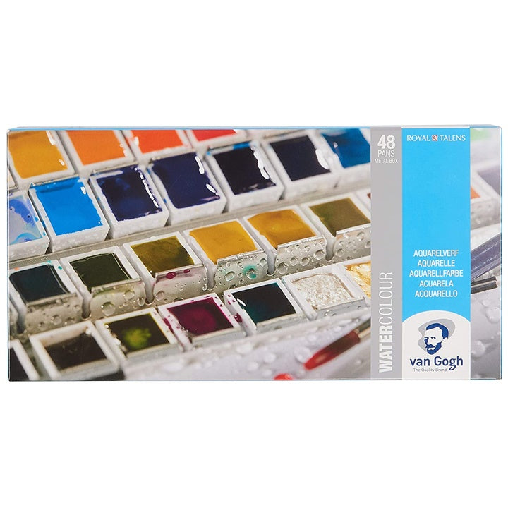 Van Gogh Aquarellfarben im Metallkasten | verschiedene Sets | 48 Schnapsgläser