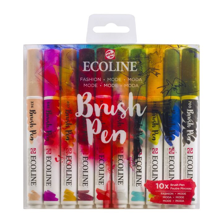 Akvarelové perá Ecoline Brush Pen Fashion — obrázok 1