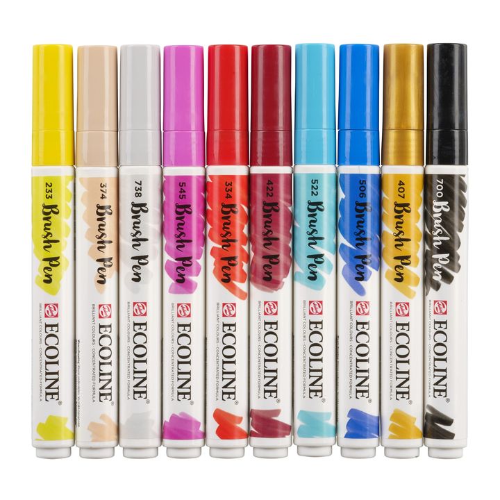 Akvarelové perá Ecoline Brush Pen Fashion — obrázok 5