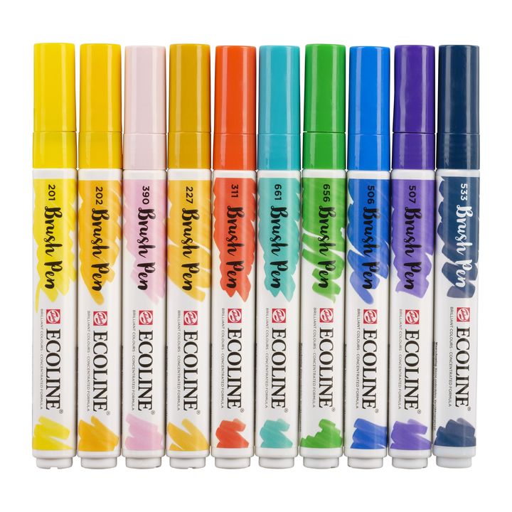 Akvarelové perá Ecoline Brush Pen Illustrator — obrázok 5