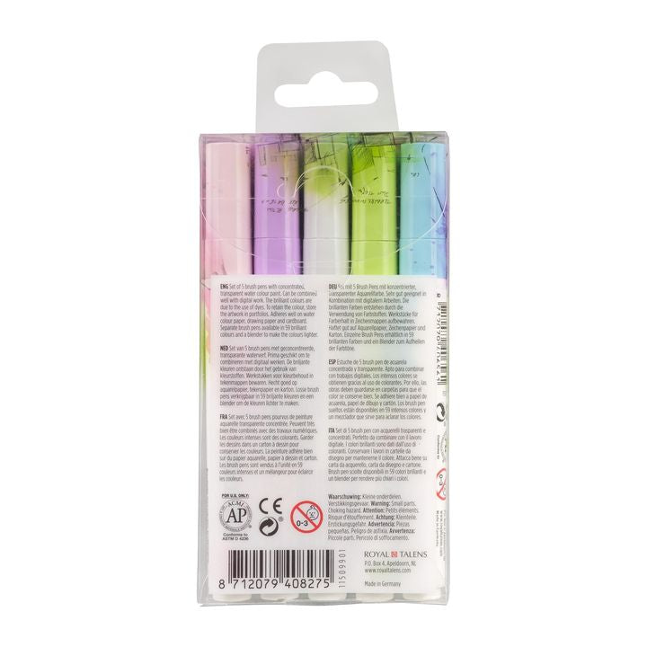 Akvarelové perá Ecoline Brush Pen Pastel — obrázok 2