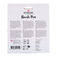 Akvarelové perá Ecoline Brush Pen pastelové 10 ks — obrázok 5