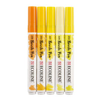 Akvarelové perá Ecoline Brush Pen Yellow — obrázok 5
