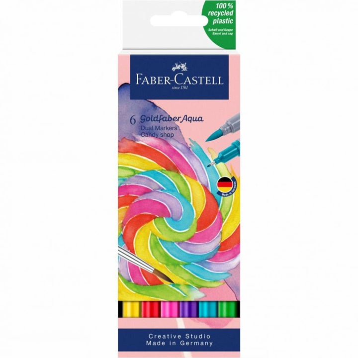 Akvarelové popisovače Goldfaber Aqua Dual set Candy shop