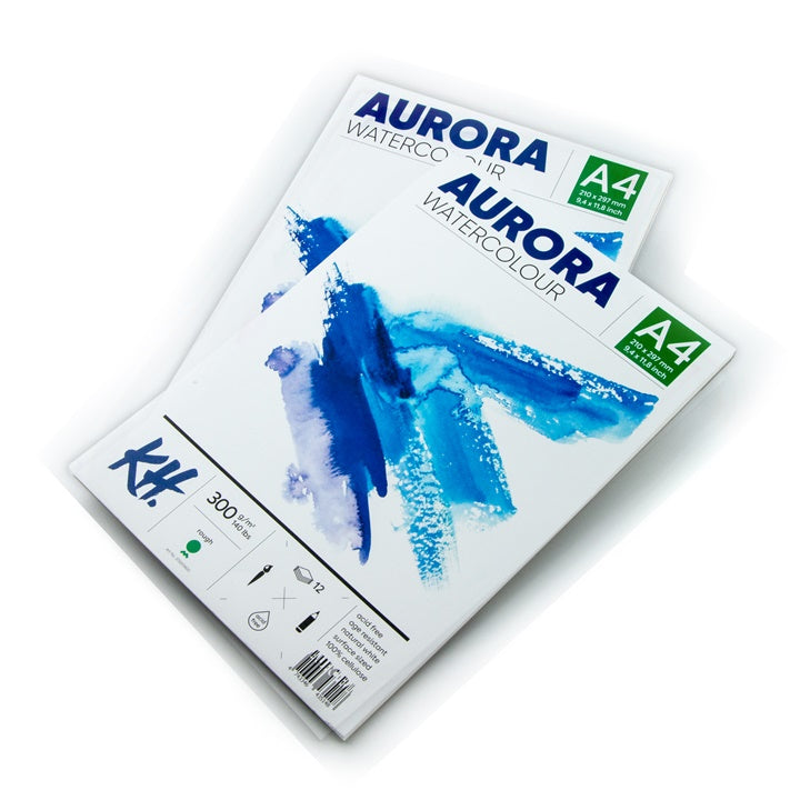 Akvarelový blok AURORA rough - 12 listový | rôzne formáty — obrázok 1