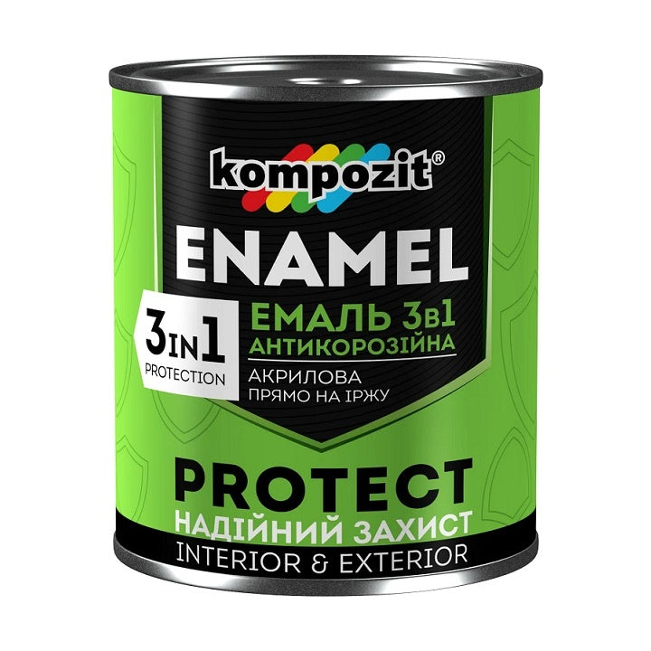 Antikorrosions-Emaille 3-in-1 KOMPOZIT PROTECT 0,75 kg | verschiedene Farbtöne — Bild 1